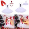 Snow Treasure Princess Girl's Ice And Snow Dance Skirt Christmas Snowman Costume