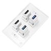2 HDMI Female To Female Buckle 2USB Buckle Wall Plate Panel for Home Hotel