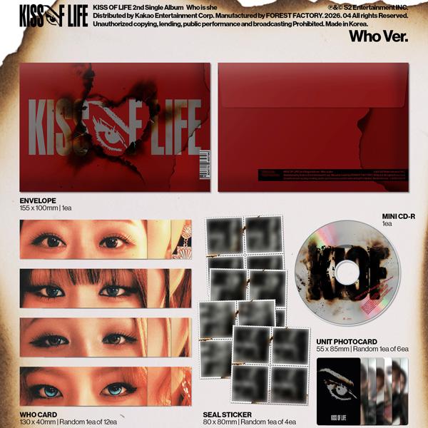 [Pre-order] KISS OF LIFE - 2nd Single Album [Who is she] (Who Ver.)