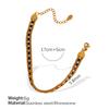 Fashion Creative Retro Personality Color Diamond-Encrusted Multi-Layer Wide-Sided Chain Bracelet Women'S Simple Retro Temperament Jewelry Women