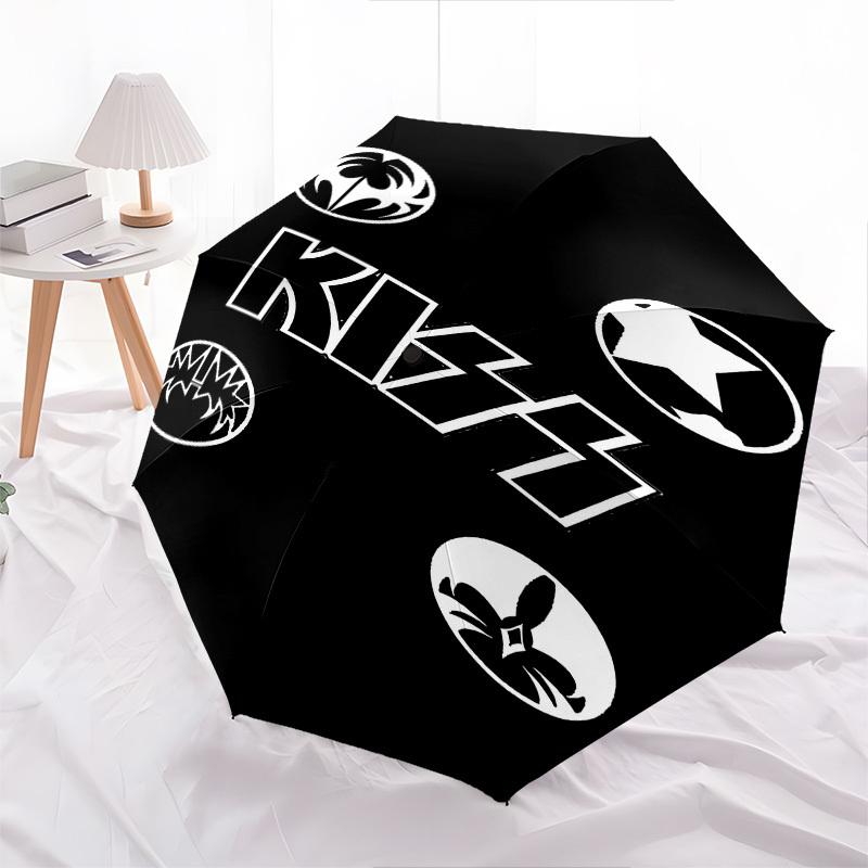 1pc KISS Automatic Open Close Umbrella Windproof Canopy, Automatic Open Close Button10204