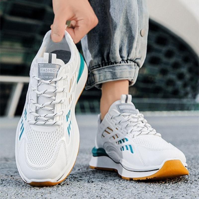 Sneakers for Mens Casual Sneakers Breathable Comfort Mesh Run Shoes Mens Fad Versatile Ultra-light Shock Shoes Zapatillas Hombre