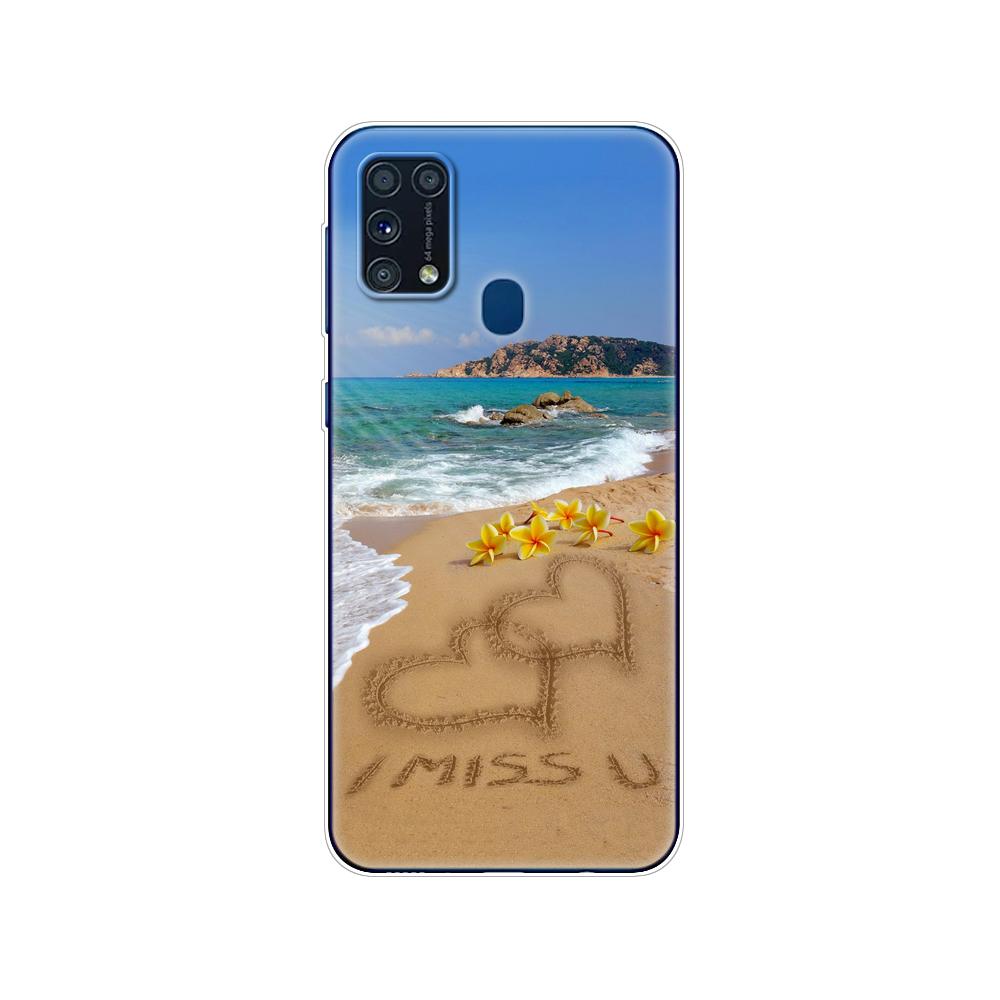 Pentru Samsung M31 Husa 6.4" Husa din silicon moale Tpu pentru Samsung Galaxy M31 M 31 SM-M315FZBVSER m315 Funda pentru bara din spate a telefonului