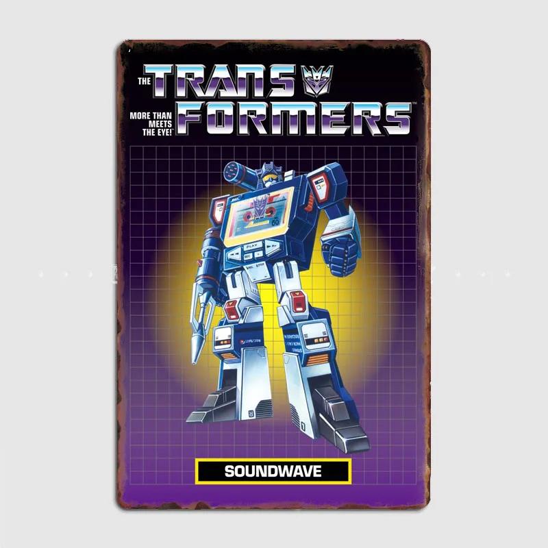 

Soundwave Automotive Robot Retro Classic Car Metal Poster Sign Garage Club Custom Wall Tin Room Decor Home Decor 7.9x11.8In(20x30cm)