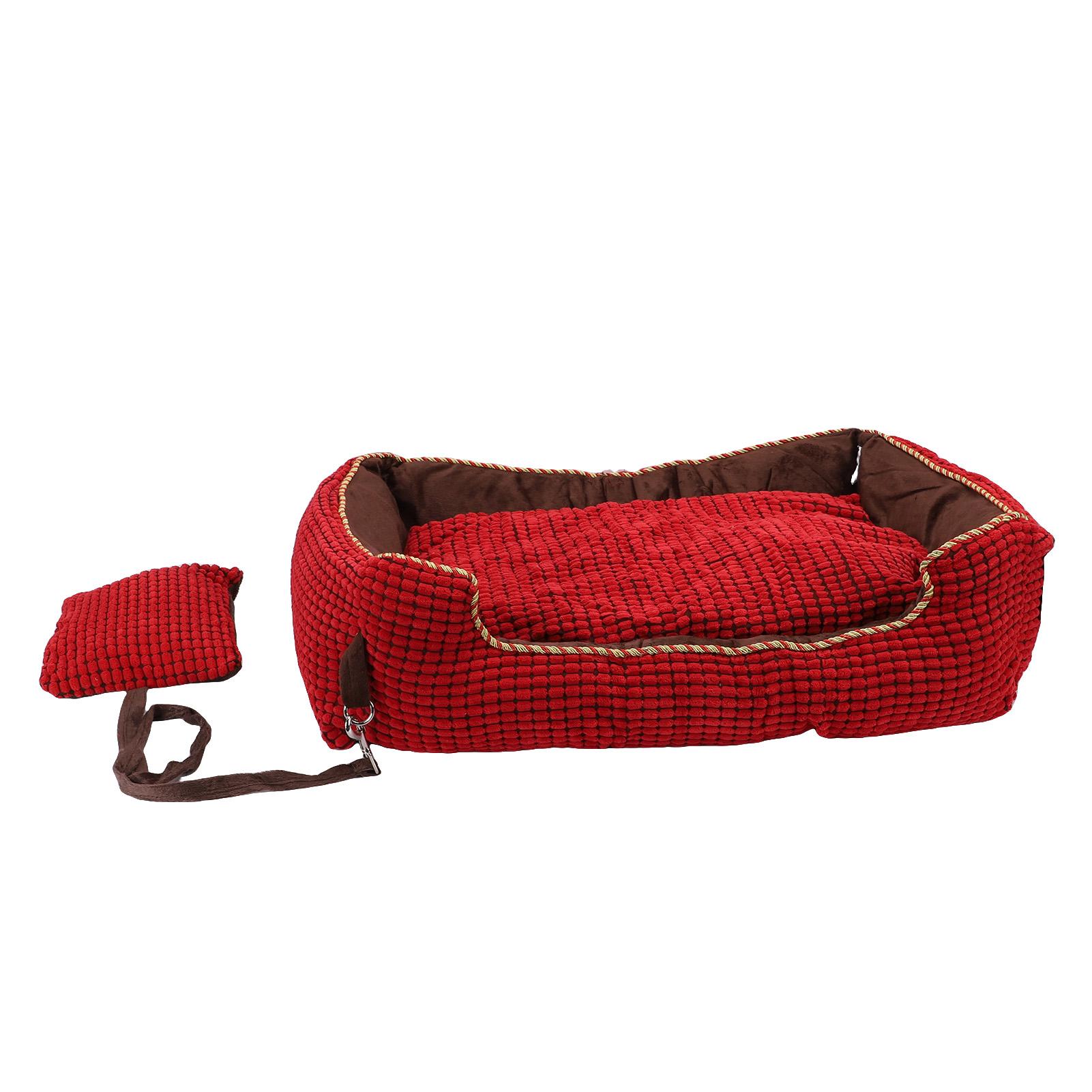 

Dog Bed Comfortable Detachable Rectangle Soft Sleeping Warming Pet Bed for Small to Medium Size Pet