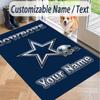 Custom Text Printed Rug Dallas Cowboys Non Slip Floor Carpet For Home Room Decor