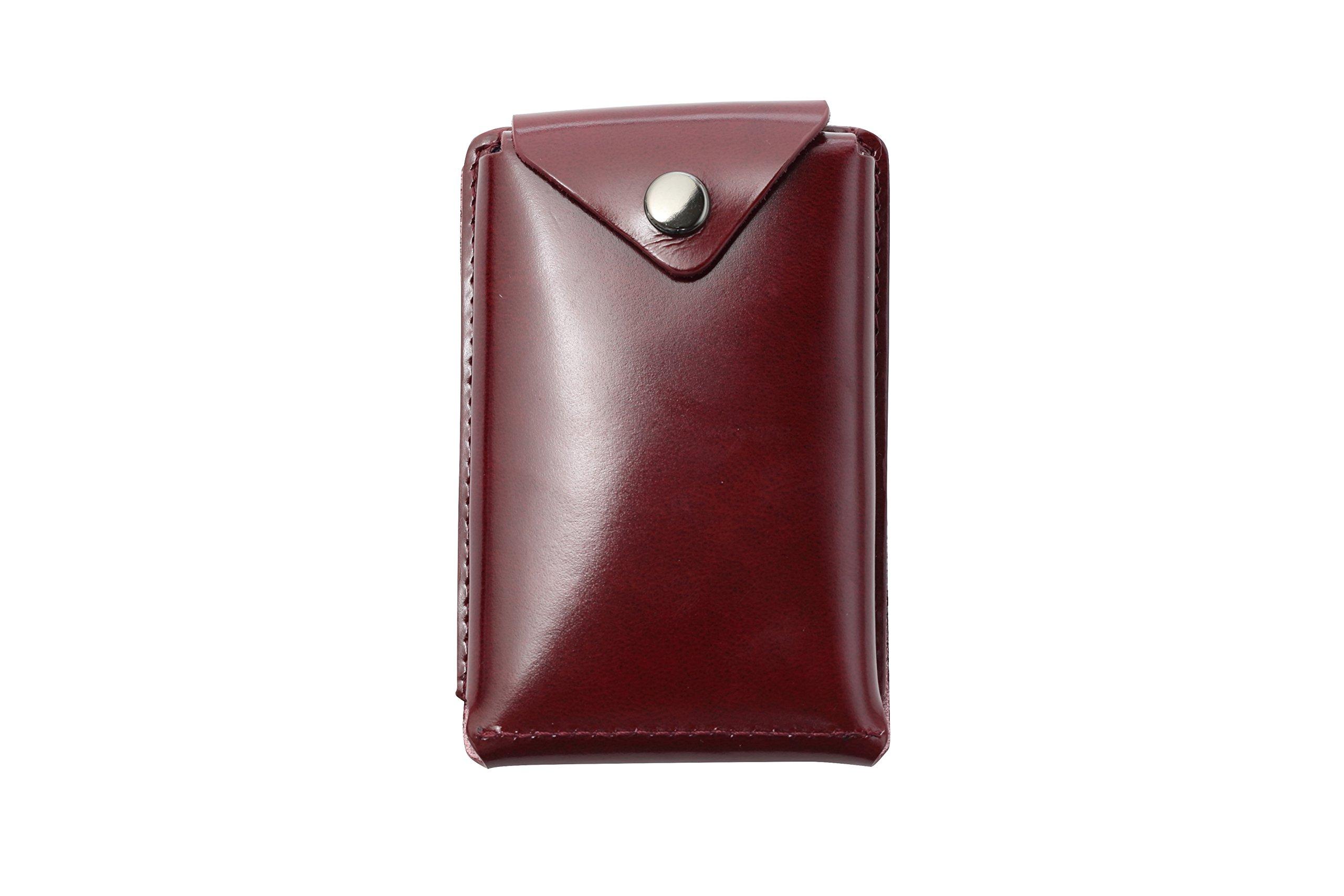 

Тонкий чехол для карт Classic Leather Thin Made in Japan Bordeaux [Abrasas]