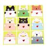 6PCS Bear Rabbit Blessing Thank Envelope Ins Cartoon Greeting Card  Valentine's Day Gifts