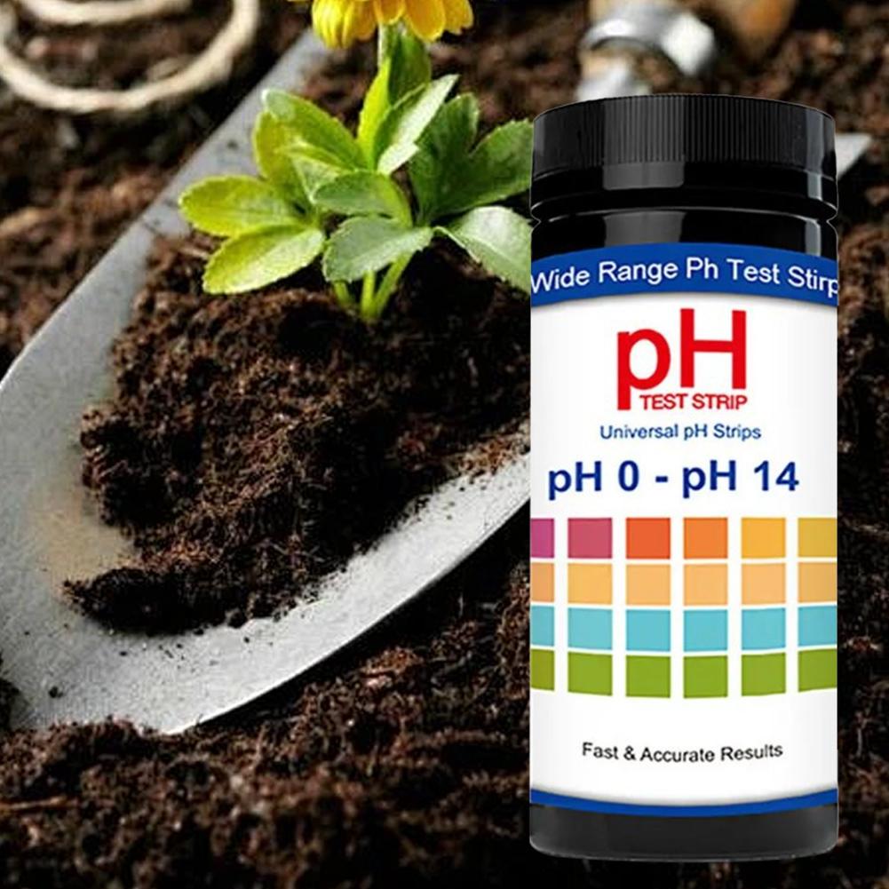 100x Soil Meter PH Tester Water Moisture Light Test Meter Kit Garden Lawns Plants Soil Acidity Test Strips Testing Instrument
