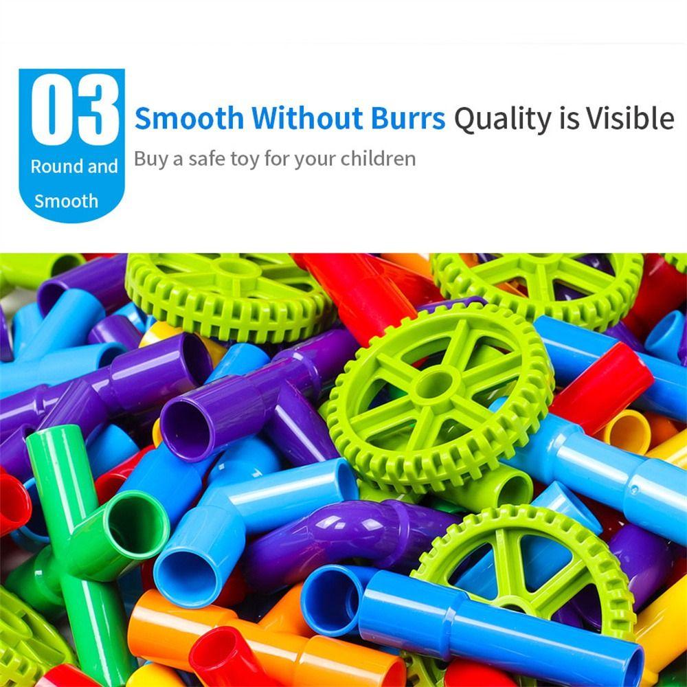 Designer Assembling Pipeline Tunnel DIY Brick Pipe Puzzle Blocks  Kids Toy