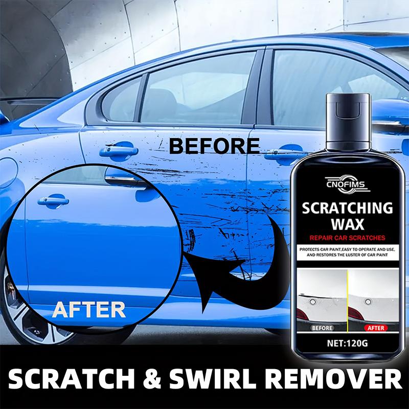 Nano Car Scratch Repair Wax - Quickly repairs scratches & provides long-lasting color protection. Compatible with all car paint