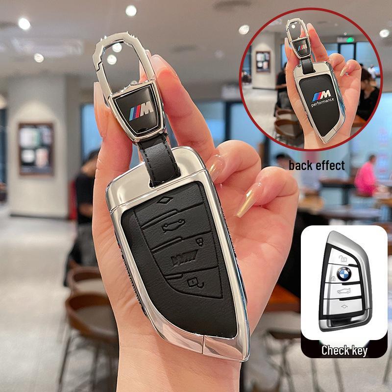 BMW Schlüsseletui für Modelle der 3er, 5er, 6er Serie & X1, X3, X5, X7 – Neue Klinge 530 & 320li Schale mit ix3 Schnalle