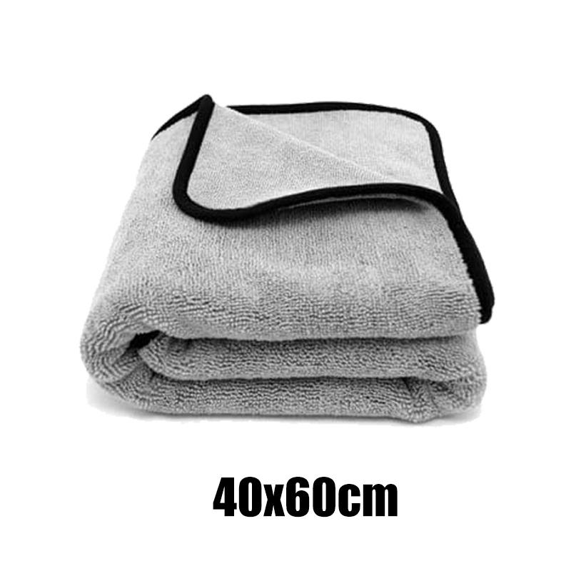 

Полотенце из микрофибры для мытья автомобиля Супервпитывающее Тряпки для чистки и сушки автомобиля Детейлинг автомобиля Уход за полотенцем Полировка 40x100см 40x60см