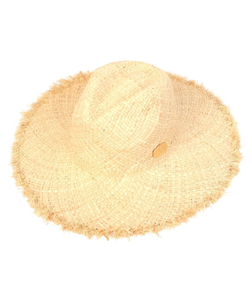 Yunibeosyeolkemiseuteuli Soft Natural Raffia Fedora Panama Hat