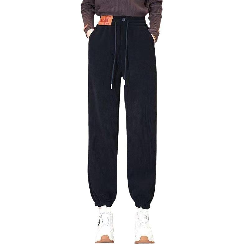 Fashionable Oversized Plush Autumn and Winter New Warm Casual Pants