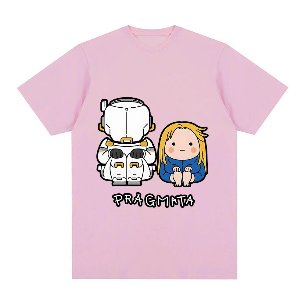 Pragmata 2026 New Game TShirt Diana and Hugh Cartoon Print Camisetas Short Sleeve Casual Cotton Tshirts Oneck Clothing