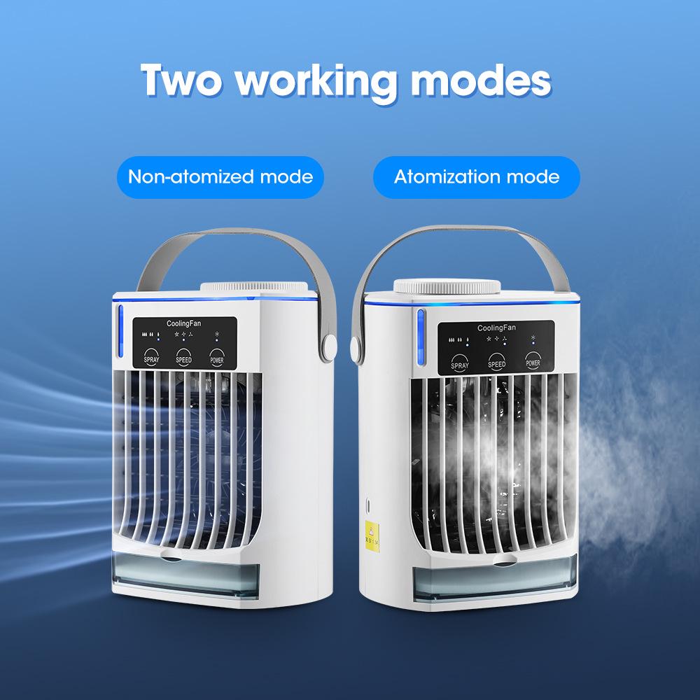 Cross-border Desktop Humidifying Cooling Fan with Water-cooled Spray Air Conditioner Function for Summer Use