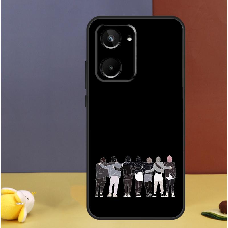 Korean Fashion Kpop Band For Realme 11 Pro Plus 12 10 9 GT Neo 5 GT3 C53 C51 C30 C31 C33 C35 C11 C25s C21Y C55 Case