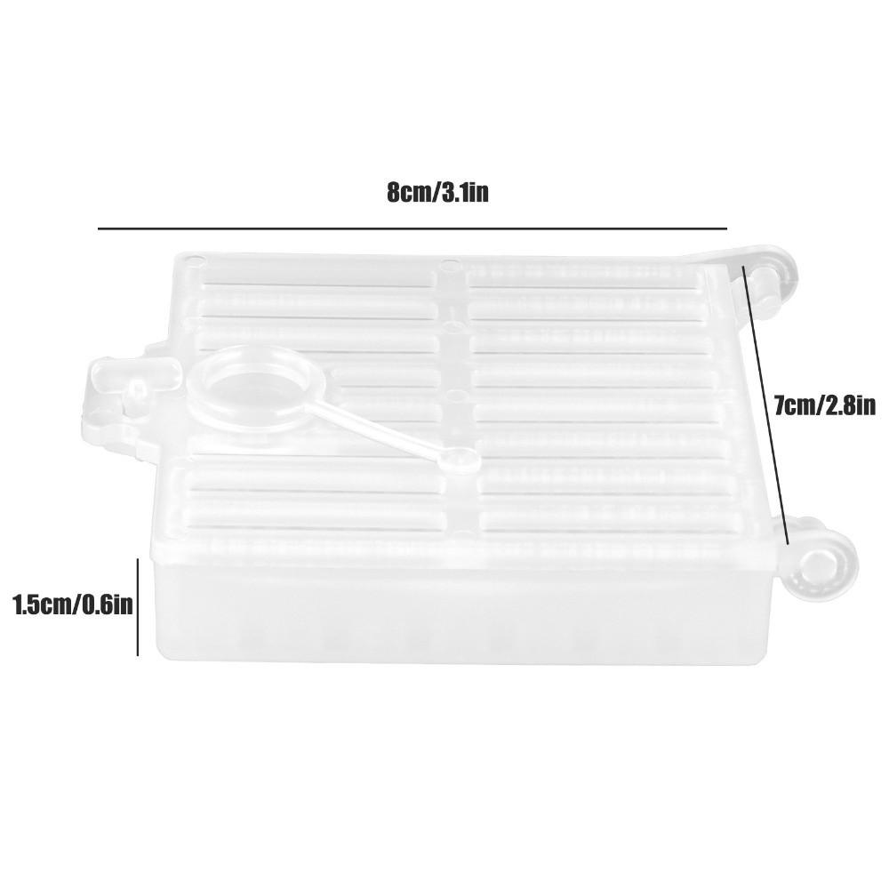 5Pcs Ventilated Queen Rearing Cage Plastic Queen Bee Cage Queen Transport Cage Queen Bee Transport