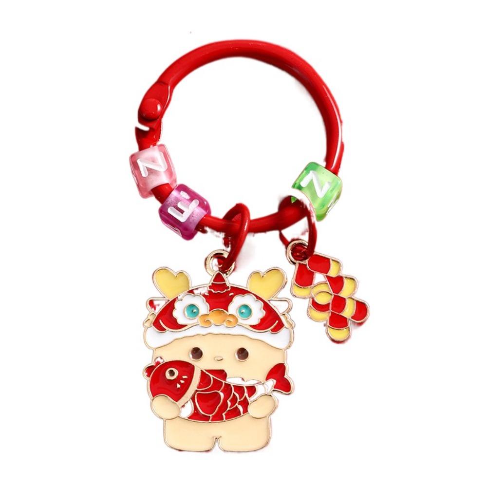 Bag Pendant 2024 New Year Dragon Key Chain Zodiac Dragon Chinese Dragon Key Ring  Car Key Chain
