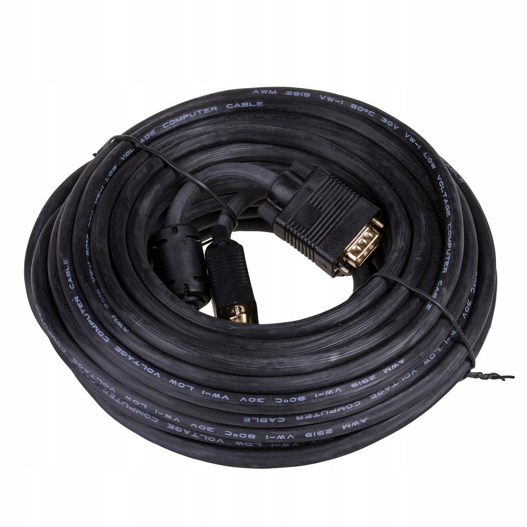 Kabel VGA Akyga AK-AV-09 15 (M)/15 (M) 15m 2 X Ferryt