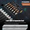 USB 3.2 Gen1 PCI Express Multiplier PCI E to 7 ports USB 3 Hub Expansion Adapter Card PCI-E 1X Controller for Desktop