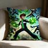 Cartoon B-Ben 10 Cool Pillow Case pillowcase, double-sided printed, sofa cushion, bedroom headboard pillow