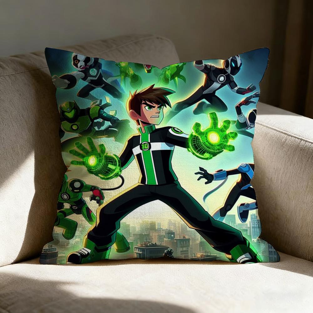 Cartoon B-Ben 10 Cool Pillow Case pillowcase, double-sided printed, sofa cushion, bedroom headboard pillow