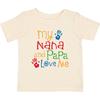 Inktastic My Nana And Papa Love Me Baby T-Shirt Grandchild Grandkids Clothing