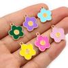 20pcs Enamel Charms Pendants Butterfly Flower Bow Mushroom Shape DIY Jewelry Making Accessories for Earrings Necklace Bracelets