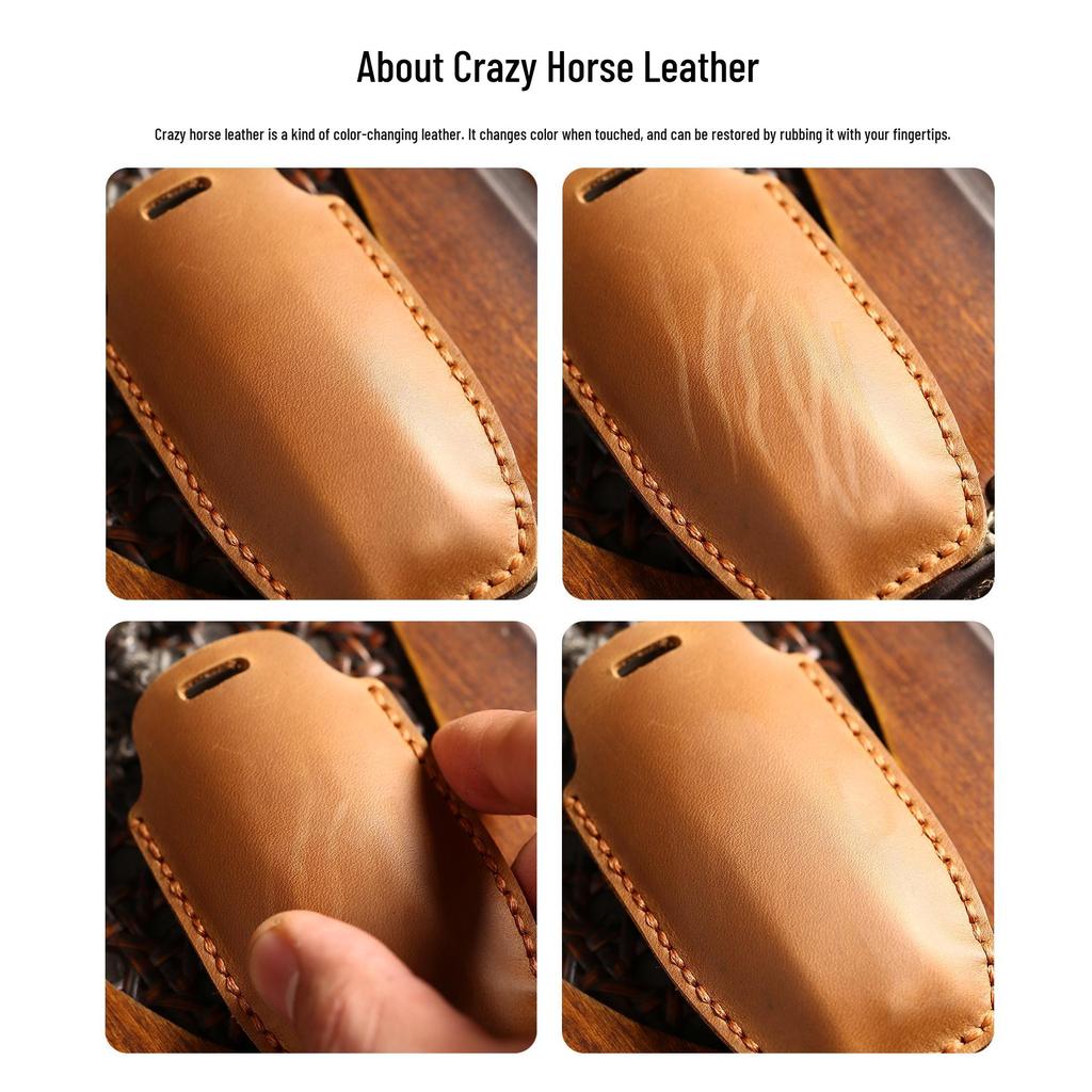 Toyota Key Case Genuine Leather Protective Shell