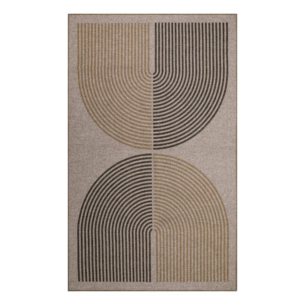 Geometric Stripes Popular Bedroom Decorative Rug Art Fashion Living Room Bedroom Large Area Rug Light Luxury Carpet Sofa Mat