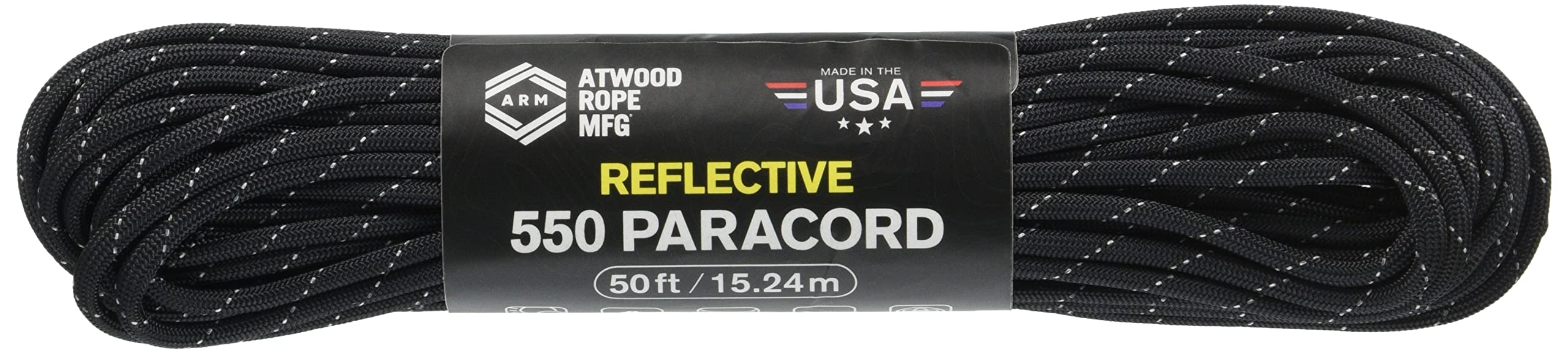 

Atwood Rope Outdoor Camping Versatile Rope Paracord Reflective Black 15m Japanese 44046 [Genuine Product]