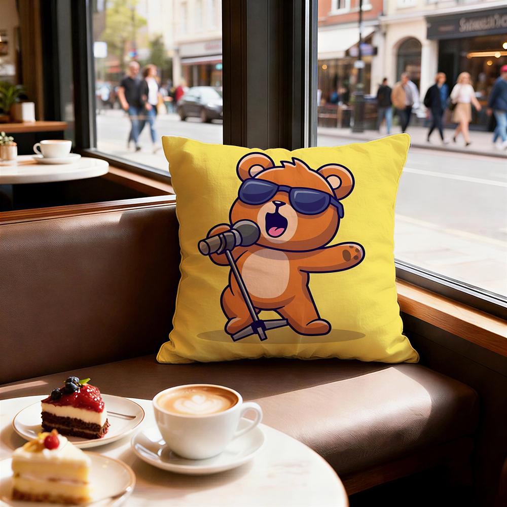 Animal cute little bear Cushion Cover Decorative Cushions Covers Cover Sofa x Pillow  Piece x x Pillowcase