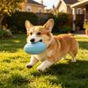 Bite-resistant Toy Dog Teething Toys with Spike Teeth Cleaning Ball Bite-Resistant Rugby Chew Interactive Sound for Small Medium Large Dogs