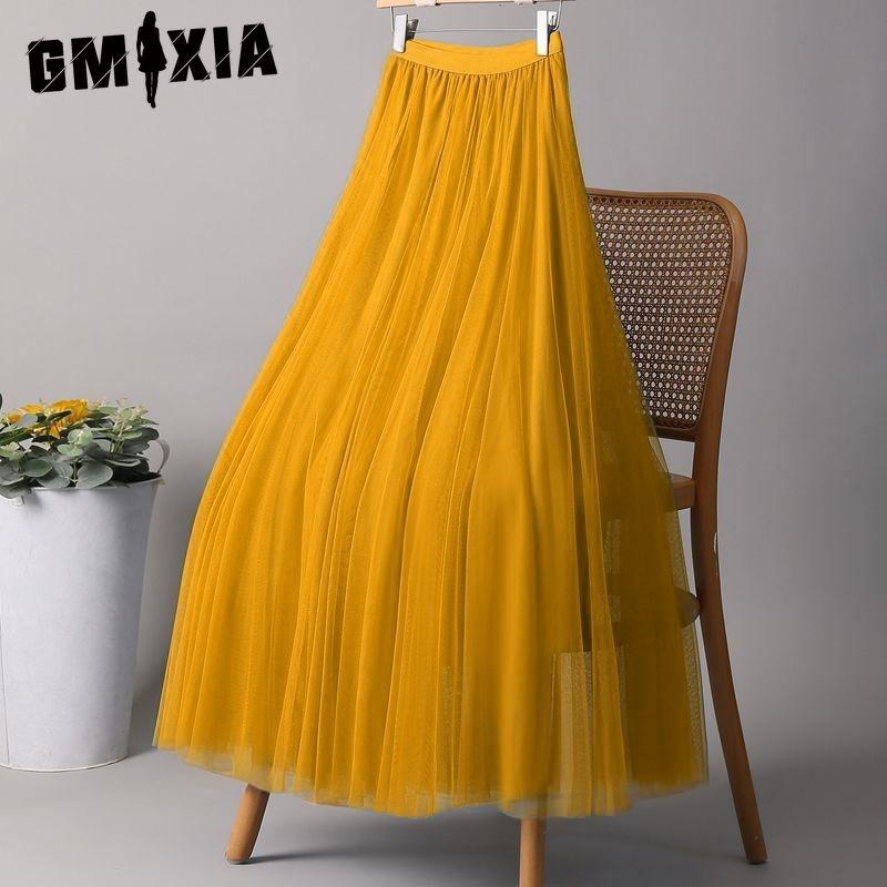 GMXIA 28 Colors Women's Fashion Casual Summer Spring Skirt