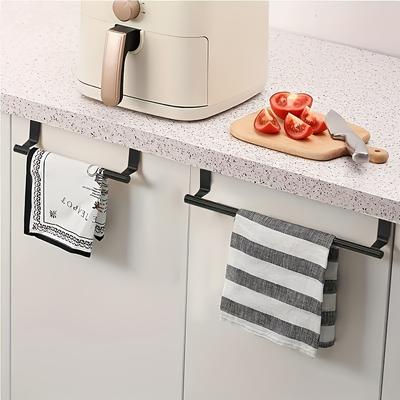 Towel Rack No-Drill Door Hanging Towel Holder Perfect for Bathroom and Kitchen Towel Storage Durable Space-Saving Shelf for Home Use