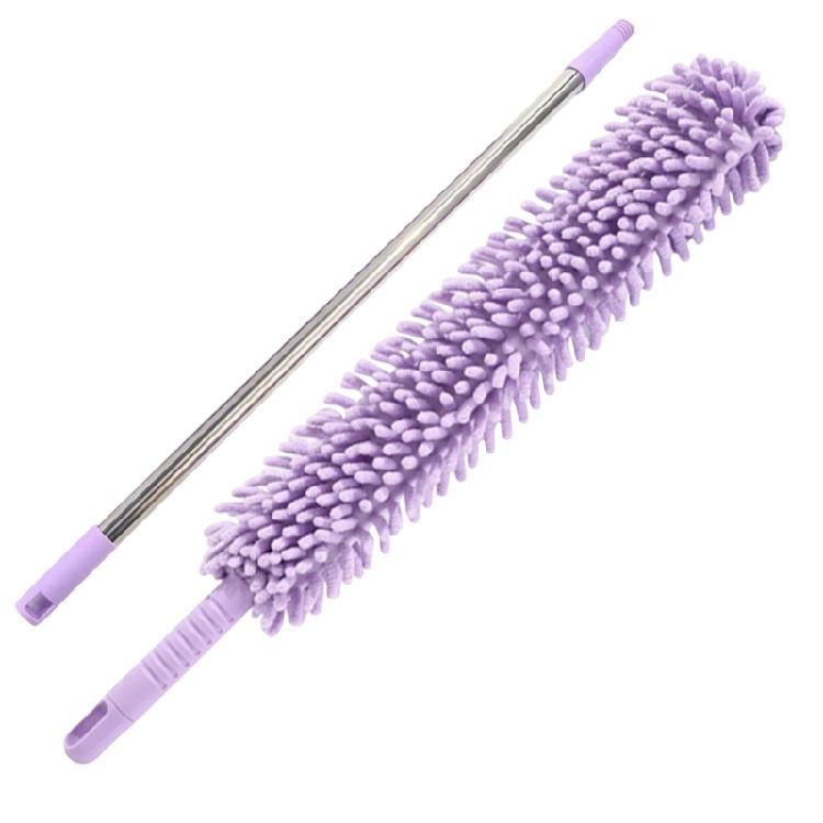 

Telescoping Cleaning Tool With/without Detachable Cleaning Pad For Baseboard Window Blinds And Furniture фиолетовый
