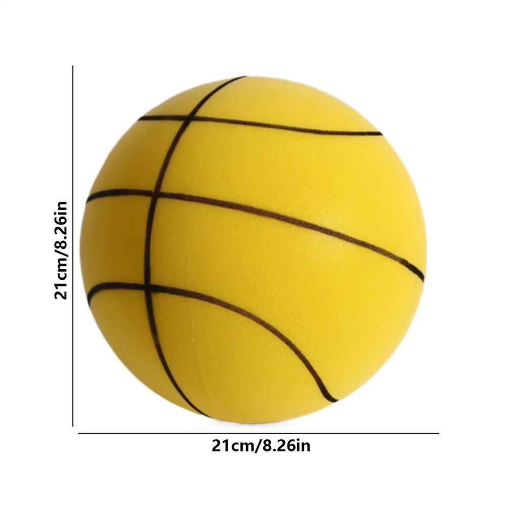 SilentBasketball With Net Bag Dribbling Indoor Airless Foam Basketball Quiet Dribbling Indoor Training Silent Ball Quiet Bounce