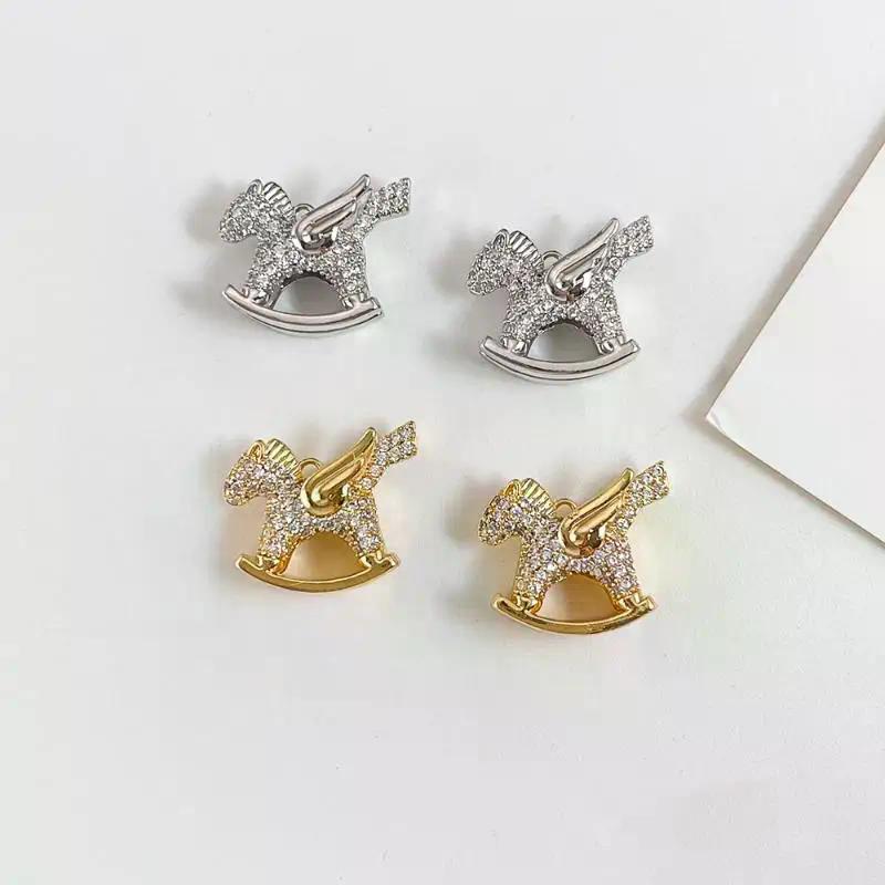 1PCS Pony Pendants Animal Horse Charms DIY Handmade Necklace Earrings Bracelet Jewelry Accessories Making Supplies