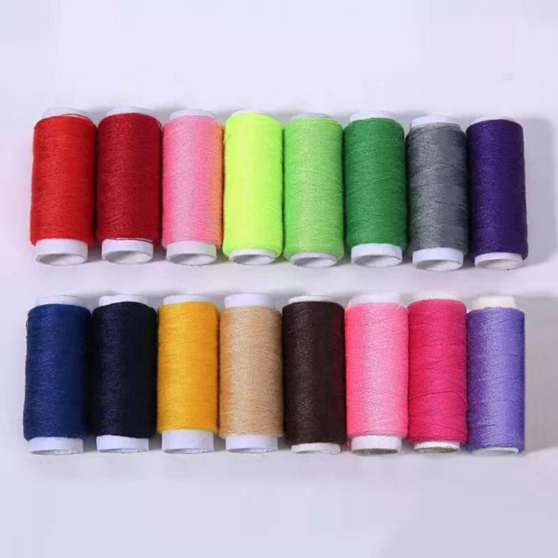 10Pcs/Set Polyester Sewing Thread 200 Yards/Spool Home Sewing Kit for Hand and Machine Thread To Sew Hand Embroidery Supplies