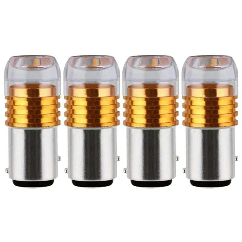 4/12PCs Motorcycle Car LED Brake Turn Signal Lights Waterproof 12V Signal Tail Fog Bulbs Flashing Light Motorcycle Accessories