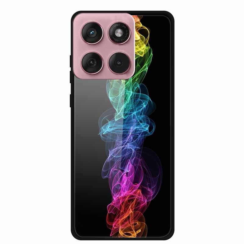 For Motorola Edge 60 60s 5G Case Hard Back Cover Tempered Glass Case For Motorola Edge 60 Fusion Phone Case Soft TPU Bumper Para
