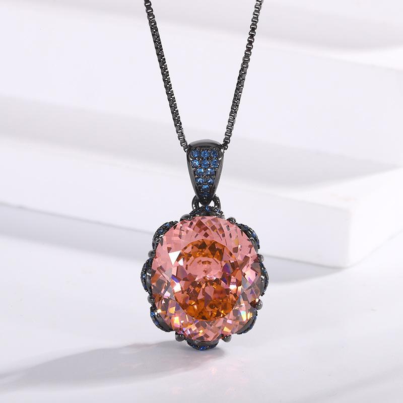 

Ювелирные изделия Имитация Птичьего Гнезда Сухая Роза Папалача Легкая Роскошь Черное Золото Комплект 14 * 16