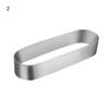 Stainless Steel Dessert Oval Tiramisu Mold Mousse Ring Cake Mold Cookie Cutter