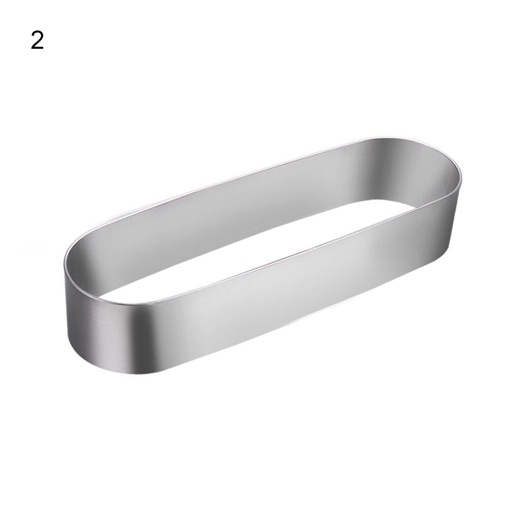 Stainless Steel Dessert Oval Tiramisu Mold Mousse Ring Cake Mold Cookie Cutter