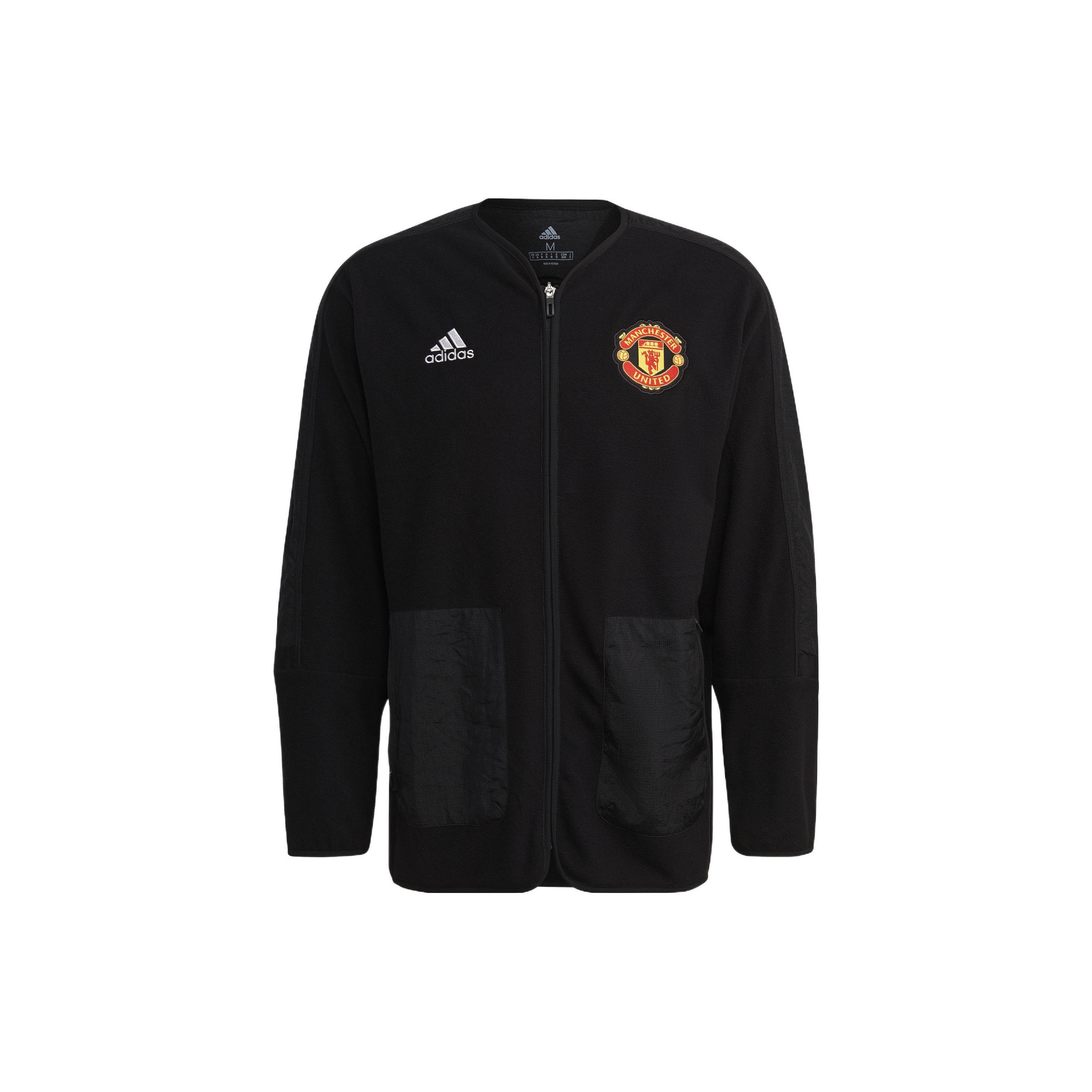 adidas Mufc Trv Mid La Manchester United Jacket Black Men s GR3904 M