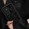 Super Cool Black Graffiti Soft Cover Phone Case for Samsung Galaxy A52 A72 A15 A35 A53 A25 A51 A54 A55 A52s A73 A71