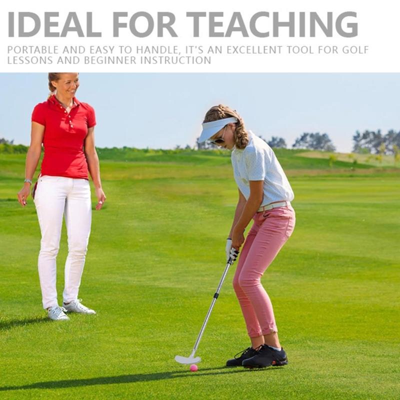 Foldable Golf Practice Putter Rusts Resistant Aluminum Double Hand Orientation for Golf Enthusiasts