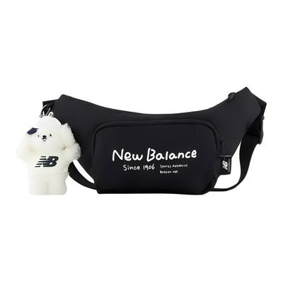 1.7L Versatile Casual Fabric Waist Bag Unisex Bags Black LAB42409BK
